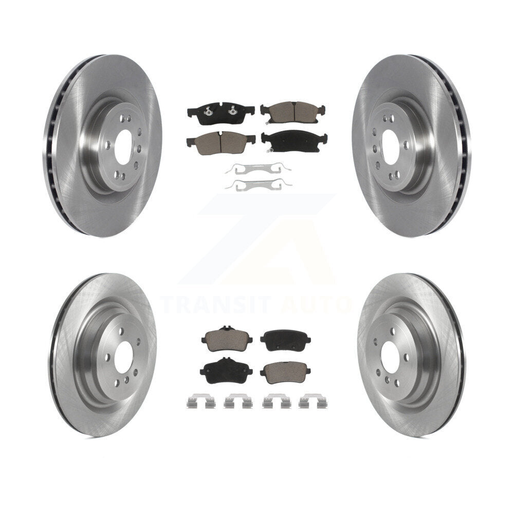 Disc Brake Rotor Ceramic Pad Front Rear Kit For Mercedes-Benz GL350 GLS450 GL450