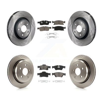 Disc Brake Rotors And Ceramic Pads Front Rear Kit For Jeep Grand Cherokee WK