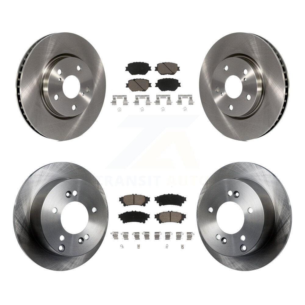 Disc Brake Rotors And Ceramic Pads Front Rear Kit For Lexus IS250