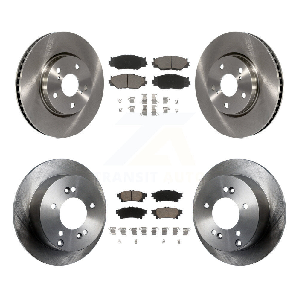 Brake Rotor & Ceramic Pad Front Rear Kit For 2014-2015 Lexus IS250 Base with RWD