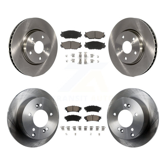 Brake Rotor & Ceramic Pad Front Rear Kit For 2014-2015 Lexus IS250 Base with RWD
