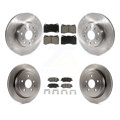 Disc Brake Rotors And Ceramic Pads Front Rear Kit For Cadillac CTS