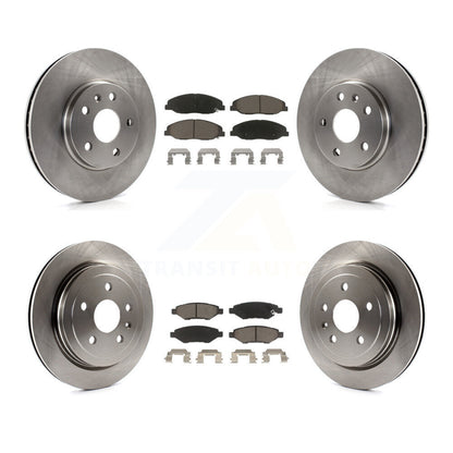 Disc Brake Rotors And Ceramic Pads Front Rear Kit For Cadillac CTS