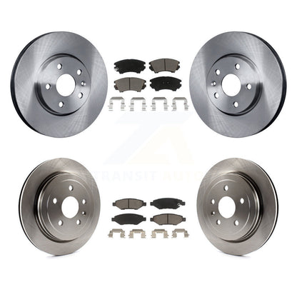 Disc Brake Rotor Ceramic Pad Front Rear Kit For 2010-2015 Chevrolet Camaro LT LS