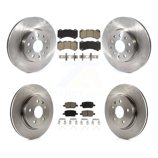 Disc Brake Rotors And Ceramic Pads Front Rear Kit For Chevrolet Camaro LT LS