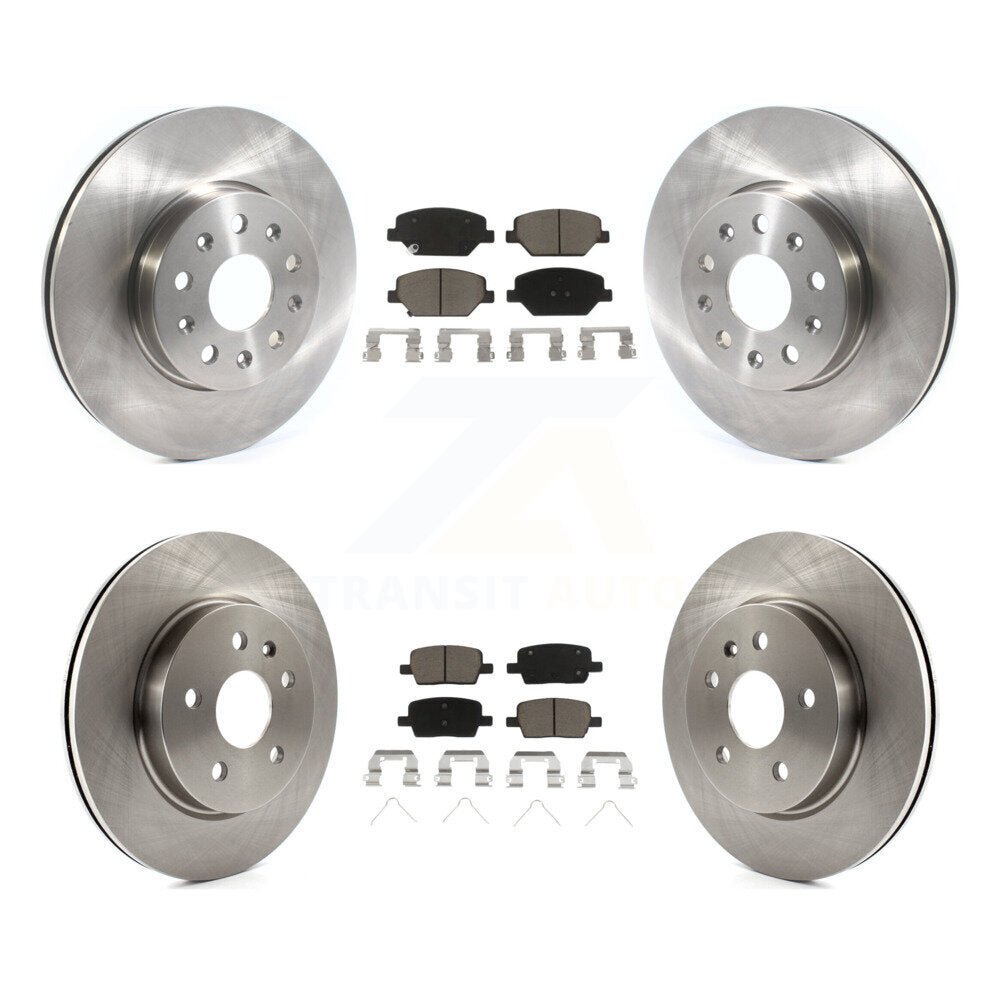 Disc Brake Rotors And Ceramic Pads Front Rear Kit For Chevrolet Camaro