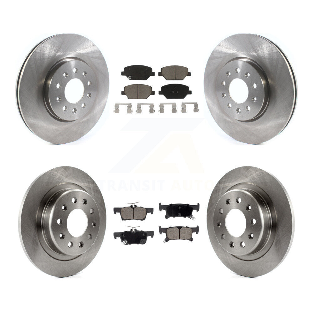 Disc Brake Rotors And Ceramic Pads Front Rear Kit For Buick Envision