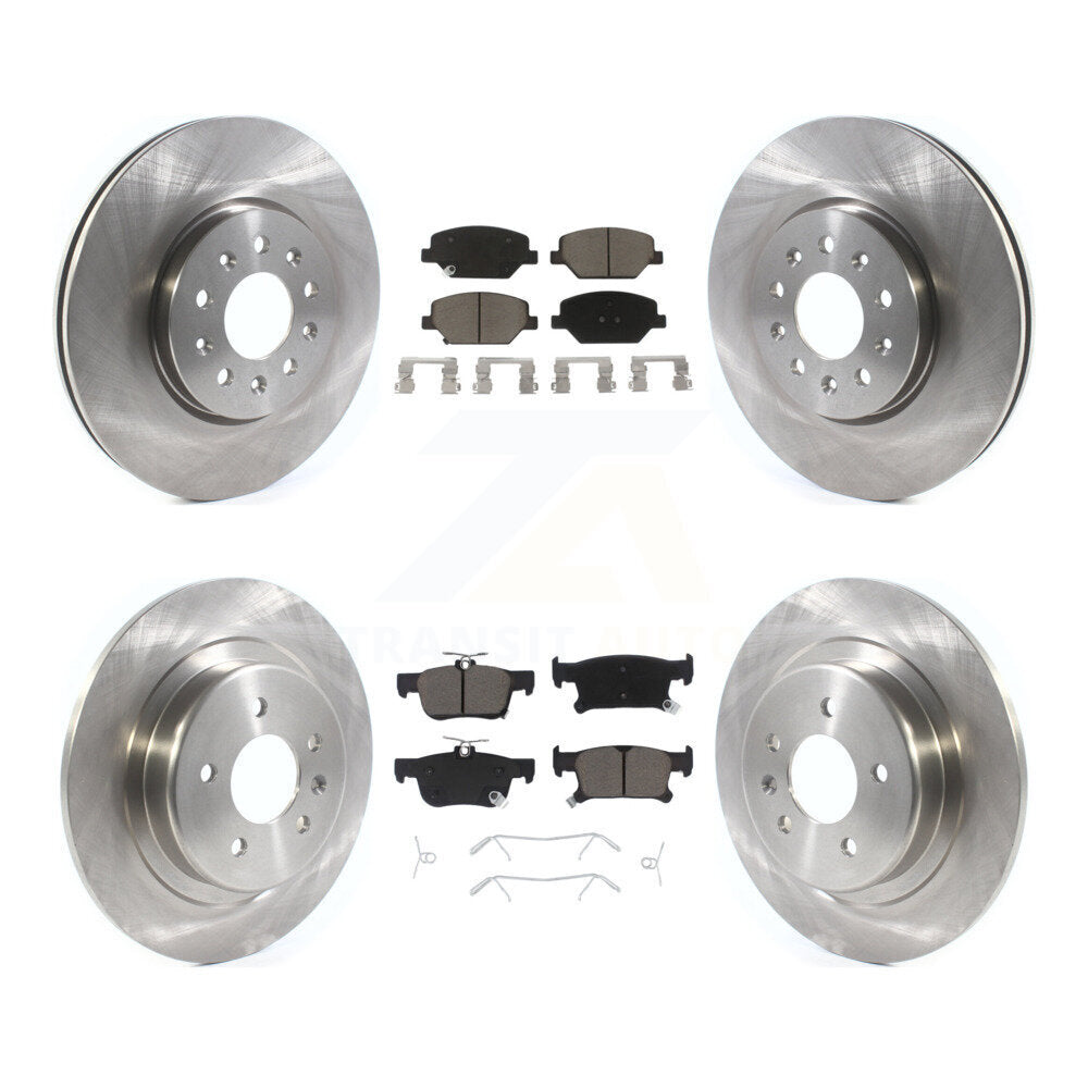 Disc Brake Rotors And Ceramic Pads Front Rear Kit For Buick Envision