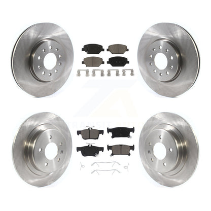 Disc Brake Rotors And Ceramic Pads Front Rear Kit For Buick Envision