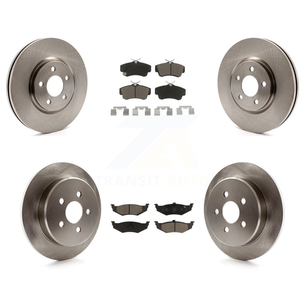 Disc Brake Rotor & Ceramic Pad Front Rear Kit For Chrysler PT Cruiser Dodge Neon