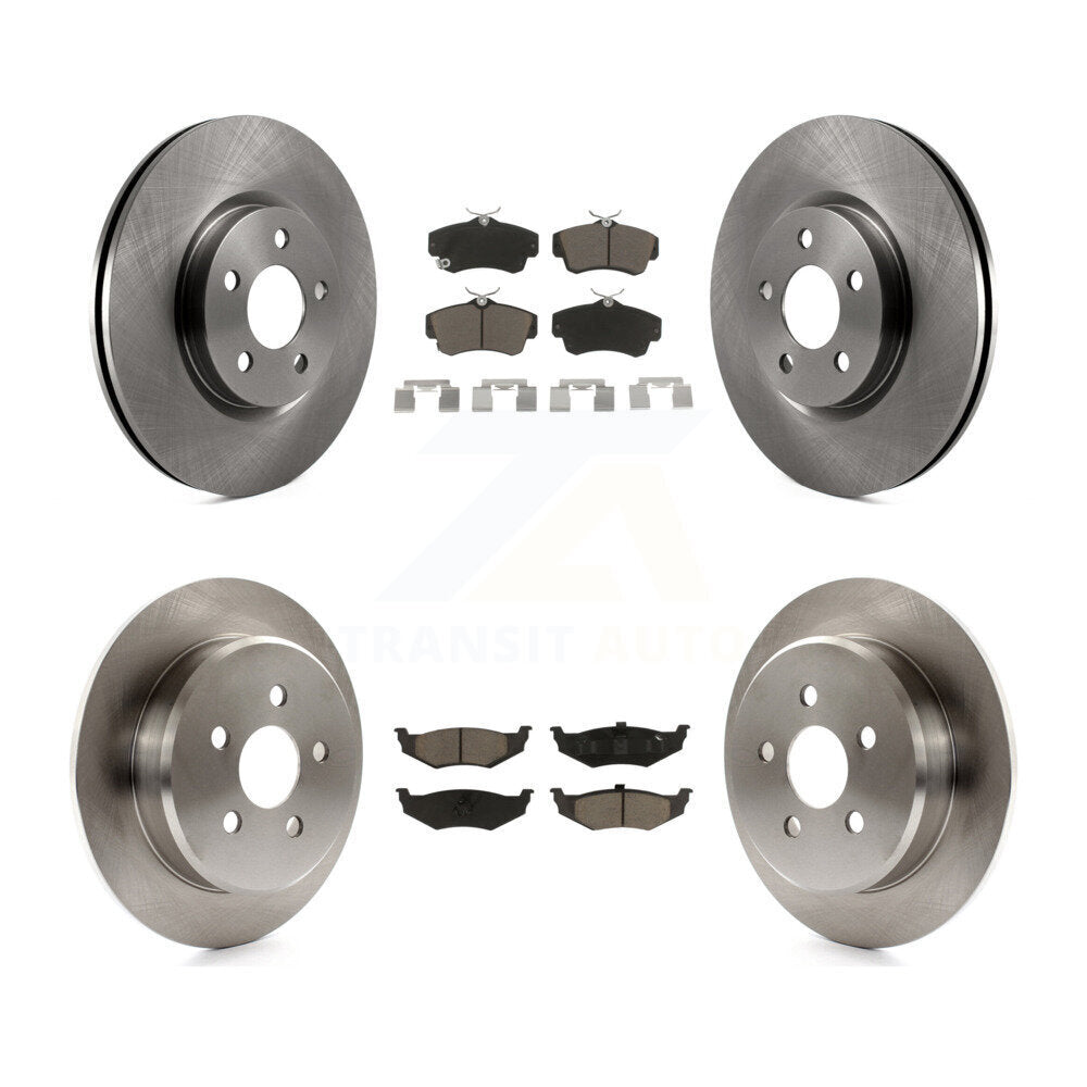 Disc Brake Rotors And Ceramic Pads Front Rear Kit For Chrysler PT Cruiser