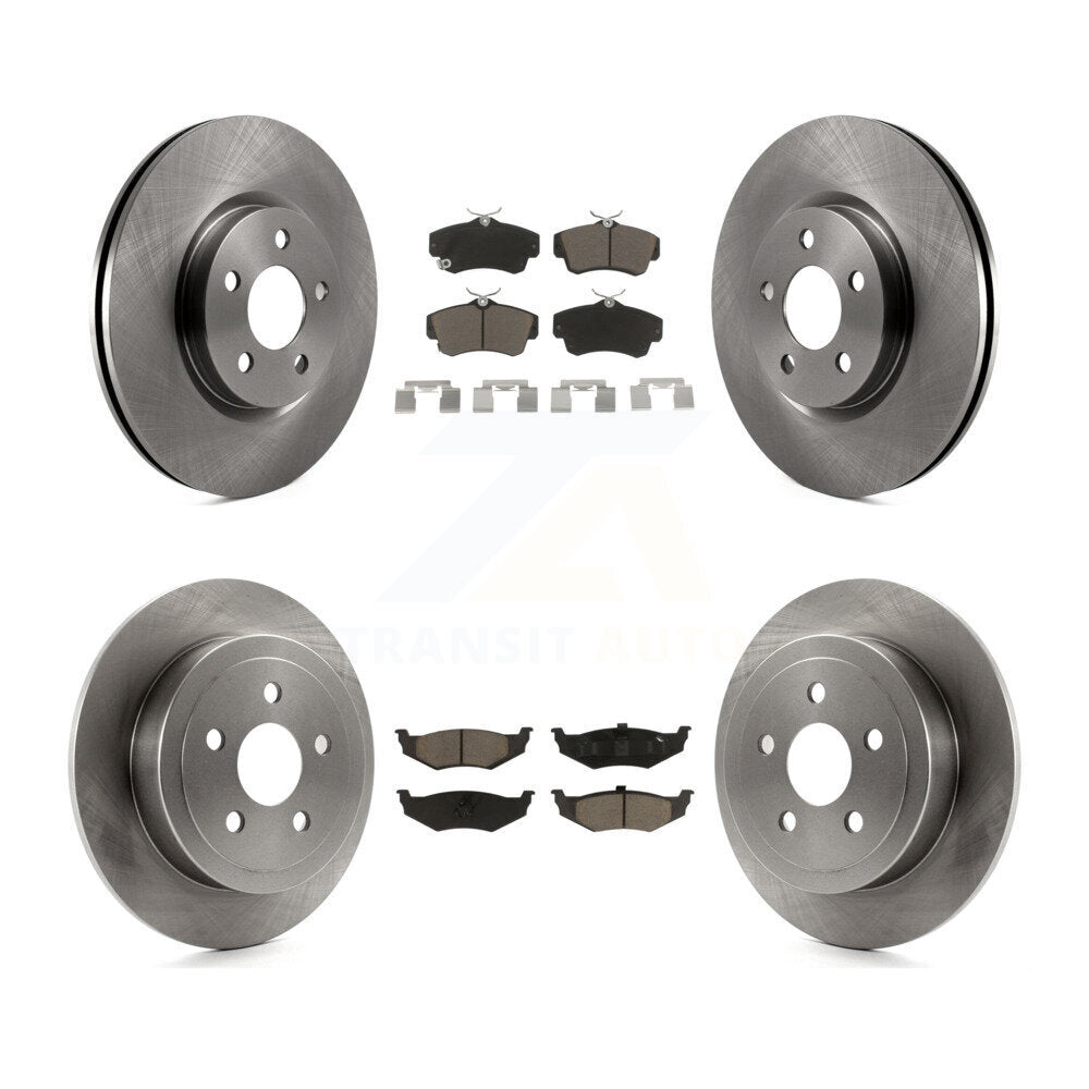 Disc Brake Rotors And Ceramic Pads Front Rear Kit For Chrysler PT Cruiser