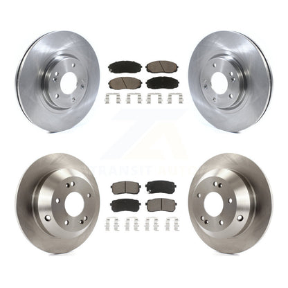Disc Brake Rotors And Ceramic Pads Front Rear Kit For 2015-2021 Kia Sedona
