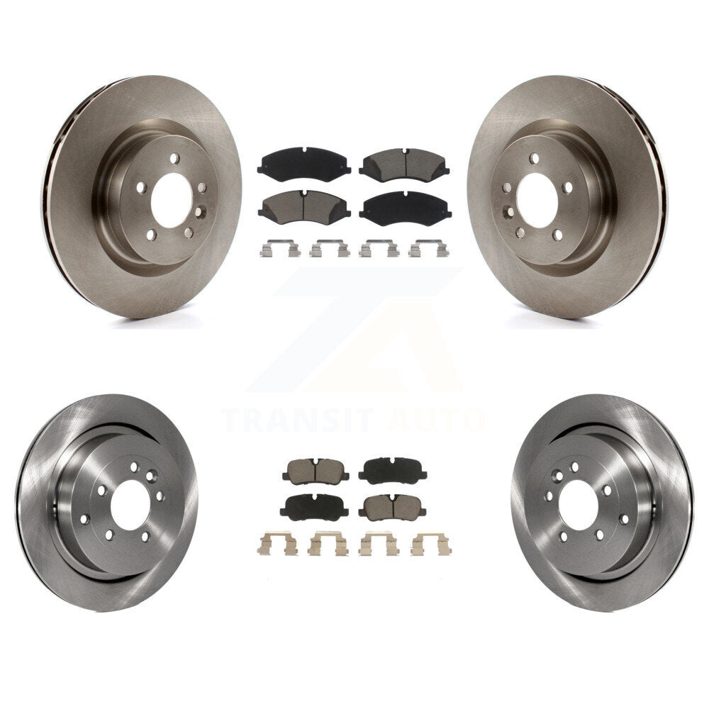 Disc Brake Rotors And Ceramic Pads Front Rear Kit For Land Rover Range Sport LR4