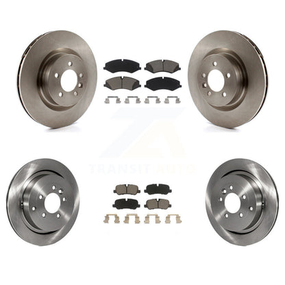 Disc Brake Rotors And Ceramic Pads Front Rear Kit For Land Rover Range Sport LR4