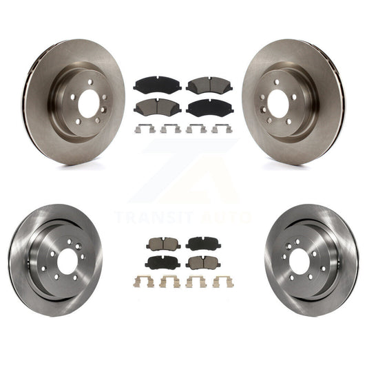 Disc Brake Rotors And Ceramic Pads Front Rear Kit For Land Rover Range Sport LR4