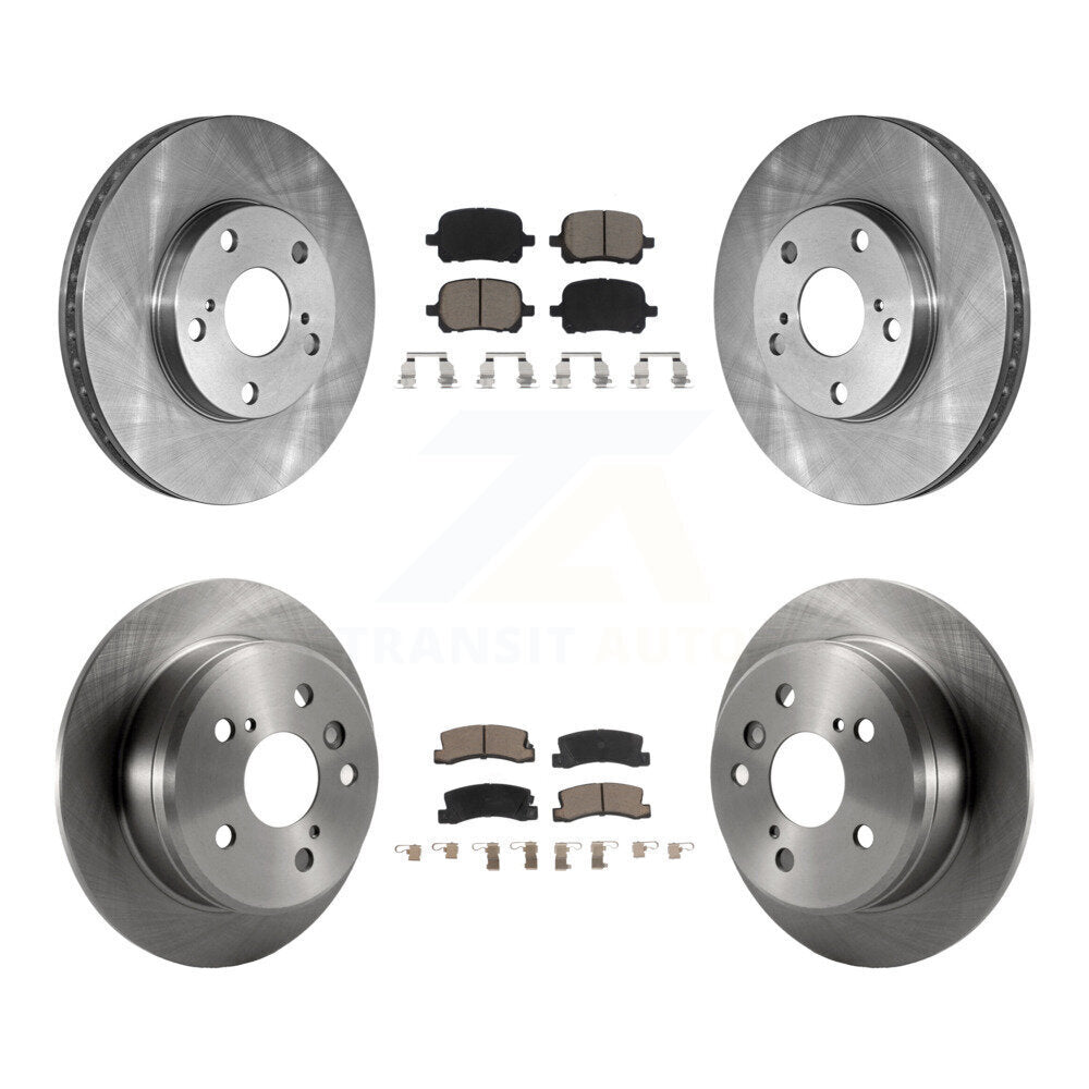 Disc Brake Rotors Ceramic Pad Front Rear Kit For Toyota Camry Solara Lexus ES300