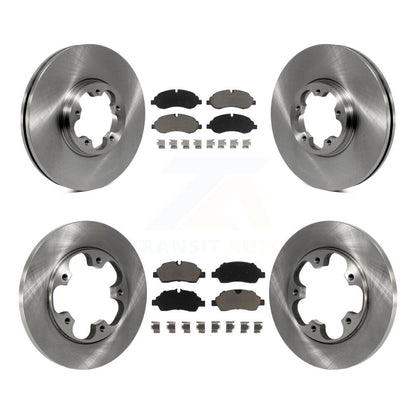 Disc Brake Rotor And Ceramic Pad Front Rear Kit For Ford Transit-250 Transit-150