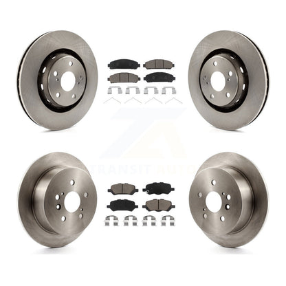 Disc Brake Rotors And Ceramic Pads Front Rear Kit For 2009-2016 Toyota Venza