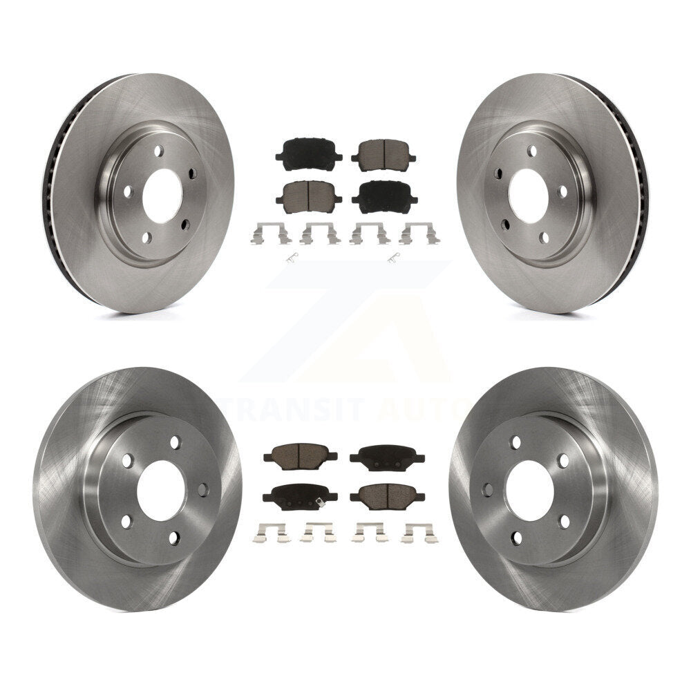 Brake Rotor Ceramic Pad Front Rear Kit For Chevrolet Malibu Pontiac G6 Cobalt G5
