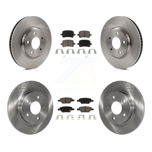 Brake Rotor Ceramic Pad Front Rear Kit For Chevrolet Malibu Pontiac G6 Cobalt G5