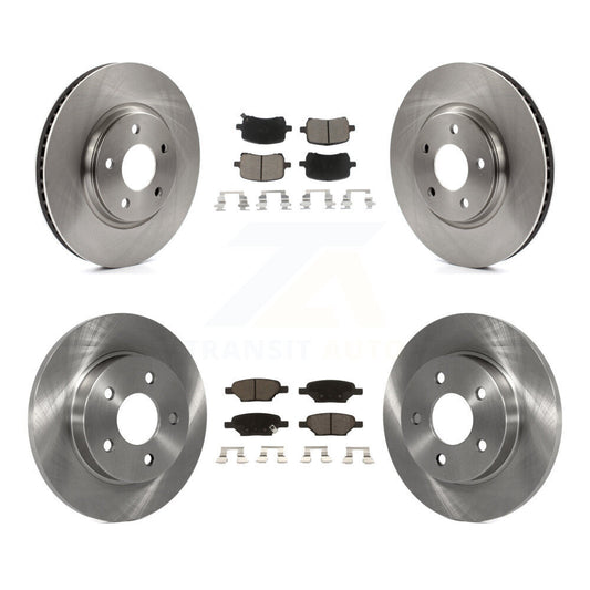 Brake Rotor & Ceramic Pad Front Rear Kit For Chevrolet Cobalt Saturn Ion Pontiac