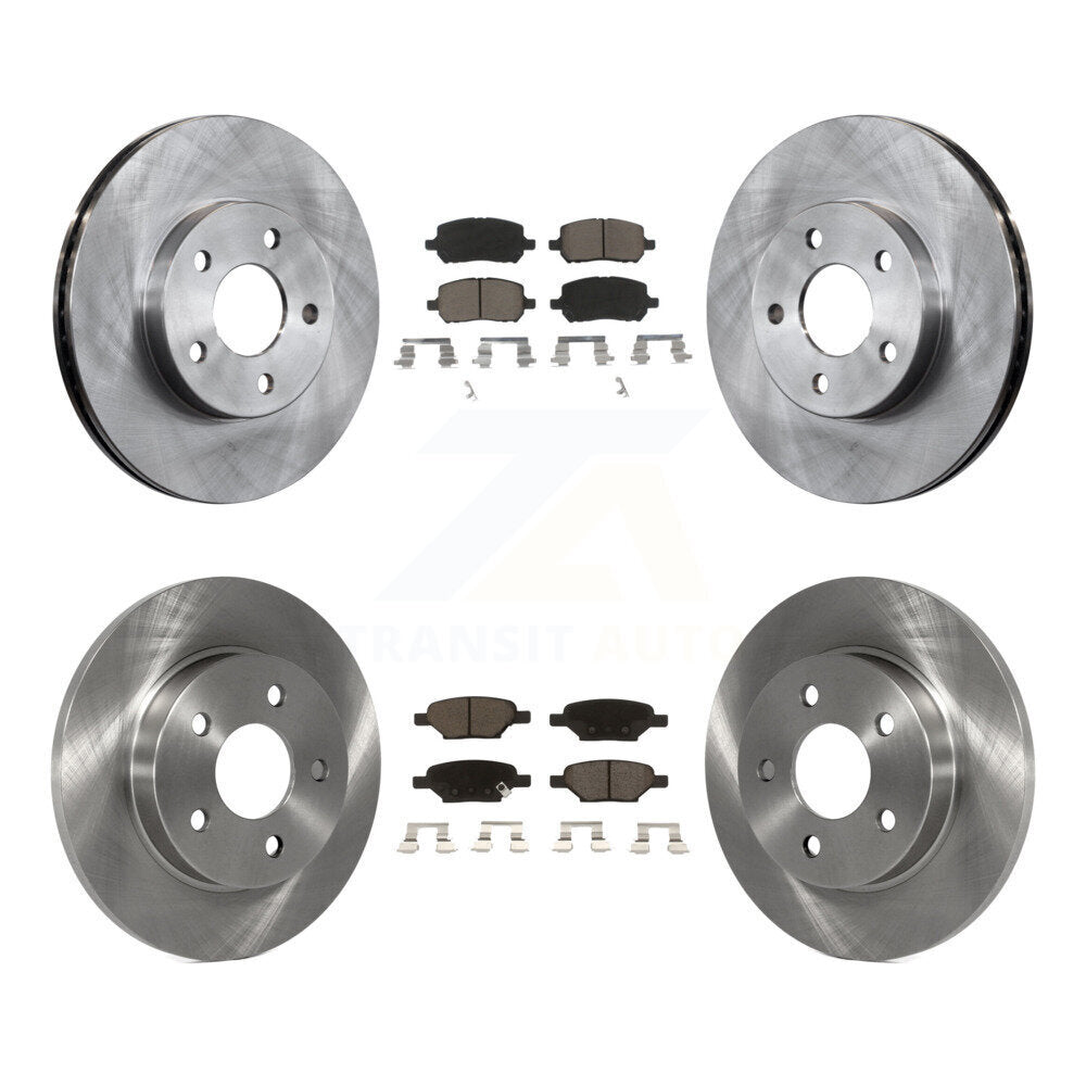 Disc Brake Rotors And Ceramic Pads Front Rear Kit For Pontiac G5