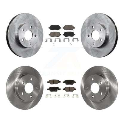 Disc Brake Rotors And Ceramic Pads Front Rear Kit For Pontiac G5