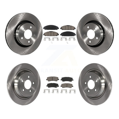 Disc Brake Rotors And Ceramic Pads Front Rear Kit For Ford Mustang V6 with 3.7L