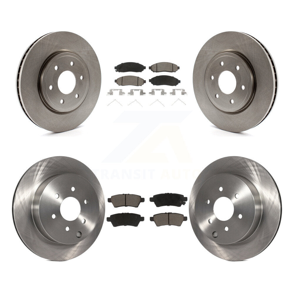 Disc Brake Rotors And Ceramic Pads Front Rear Kit For Nissan Pathfinder