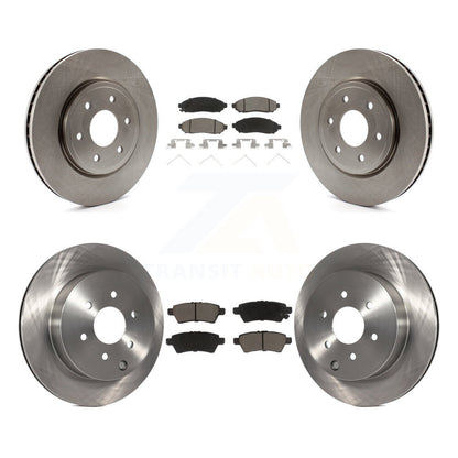 Disc Brake Rotors And Ceramic Pads Front Rear Kit For Nissan Pathfinder