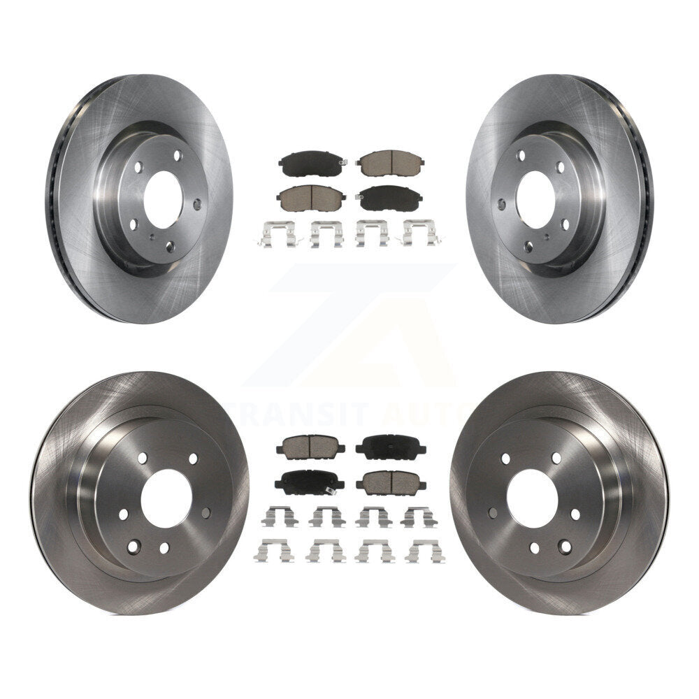 Disc Brake Rotors And Ceramic Pads Front Rear Kit For Nissan 350Z INFINITI G35