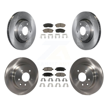Disc Brake Rotors And Ceramic Pads Front Rear Kit For Nissan 350Z INFINITI G35