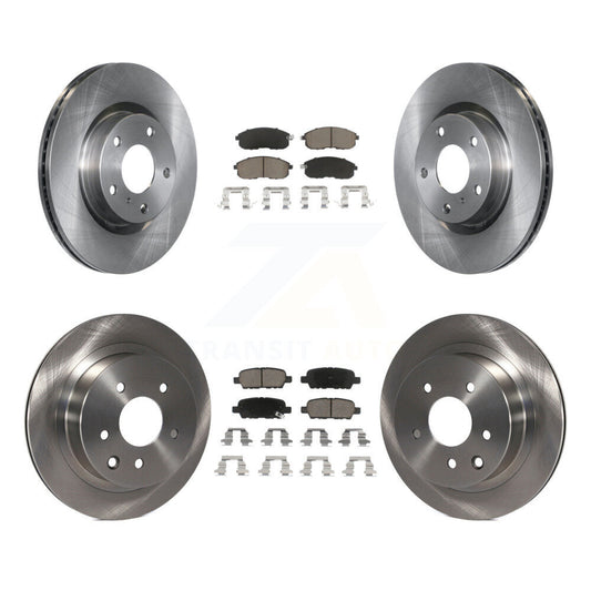Disc Brake Rotors And Ceramic Pads Front Rear Kit For Nissan 350Z INFINITI G35