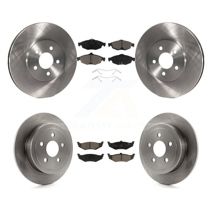 Disc Brake Rotor & Ceramic Pad Front Rear Kit For Chrysler Sebring Dodge Stratus