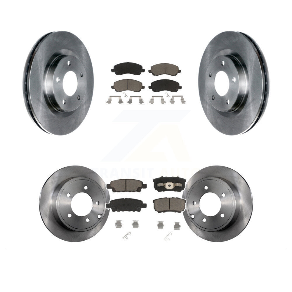 Brake Rotors & Ceramic Pad Front Rear Kit For Jeep Patriot Compass Dodge Caliber