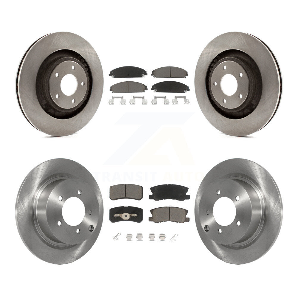 Disc Brake Rotors & Ceramic Pad Front Rear Kit For 2008-2009 Dodge Caliber SRT-4
