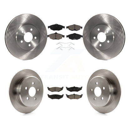 Disc Brake Rotor & Ceramic Pad Front Rear Kit For Chrysler Sebring Dodge Stratus