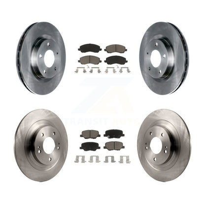 Disc Brake Rotor & Ceramic Pad Front Rear Kit For Mitsubishi RVR Outlander Sport