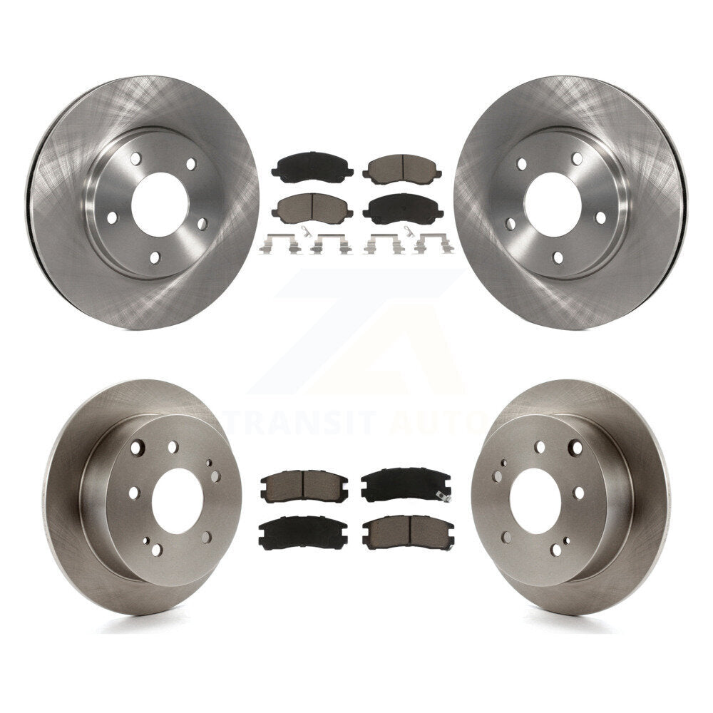 Disc Brake Rotor Ceramic Pad Front Rear Kit For 2004-2006 Mitsubishi Galant 2.4L