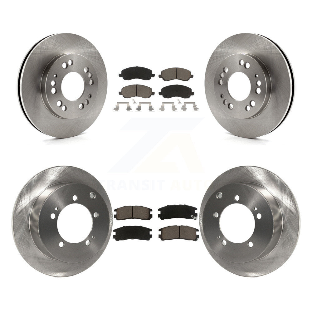 Brake Rotor Ceramic Pad Front Rear Kit For 01 Mitsubishi Eclipse 2.4L From 06