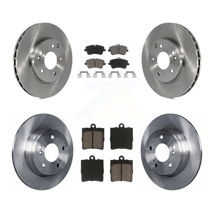 Disc Brake Rotors And Ceramic Pads Front Rear Kit For Mercedes-Benz C230 C240