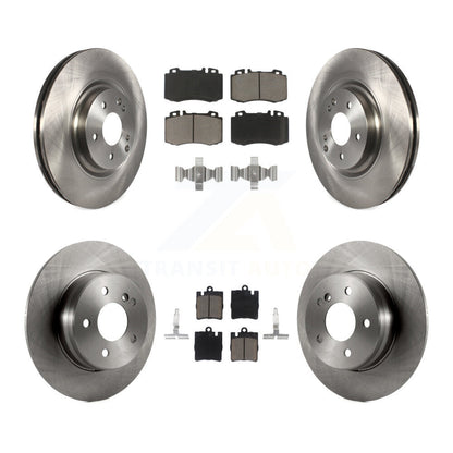 Disc Brake Rotor & Ceramic Pad Front Rear Kit For Mercedes-Benz C230 SLK350 C320
