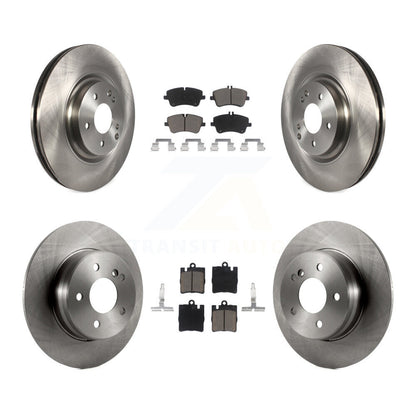Brake Rotor Ceramic Pad Front Rear Kit For Mercedes-Benz C320 With Sport Package