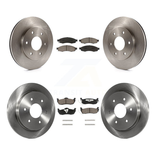 Brake Rotor & Ceramic Pad Front Rear Kit For Nissan TITAN Pathfinder Armada QX56