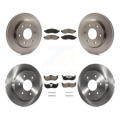 Brake Rotor And Ceramic Pad Front Rear Kit For Nissan TITAN INFINITI QX56 Armada