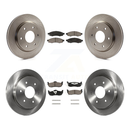 Brake Rotor And Ceramic Pad Front Rear Kit For Nissan TITAN INFINITI QX56 Armada