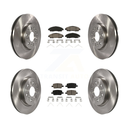 Brake Rotor & Ceramic Pad Front Rear Kit For Chevrolet Traverse GMC Acadia Buick
