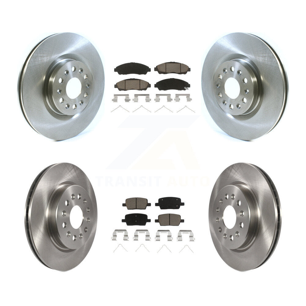 Disc Brake Rotor & Ceramic Pad Front Rear Kit For Cadillac XT5 Buick Enclave XT6