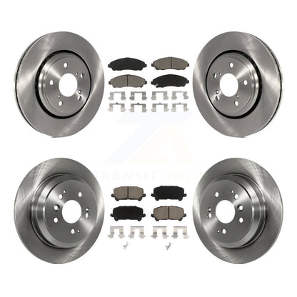Disc Brake Rotors And Ceramic Pads Front Rear Kit For Honda Pilot Ridgeline